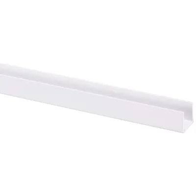 Profilé en U Pvc 18 mm Blanc