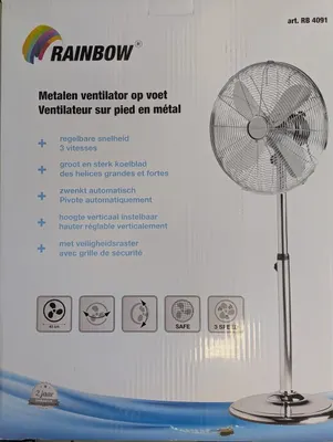 Rainbow Fan Tripod Chrome 40 cm