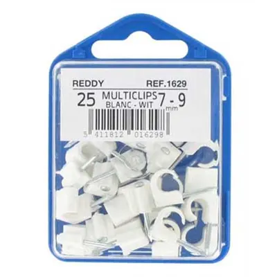 Reddy Multiclip Nail Clips 7–9 mm White (25 Pc)