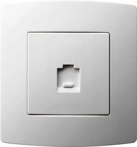 Rj45 Female Socket Ral9016