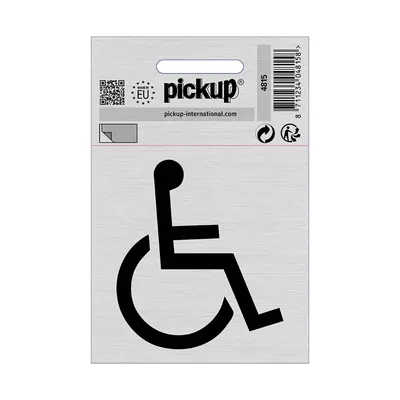 Route Alu Picto 80x80 Rolstoel