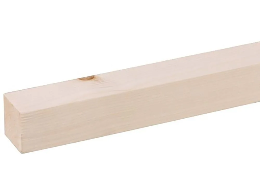 Ruwe Lat Vuren 46x46mm 210 cm