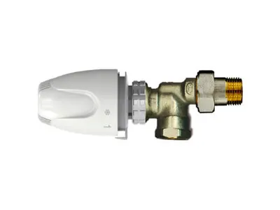 Vanne de Radiateur Thermostatique Saninstal 1/2" Coudée Inversée 2
