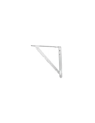 Folding Shelf Bracket White 300x300 mm