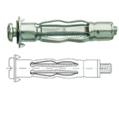 Screw Anchor Plugs with Collar m 4 X 38 mm