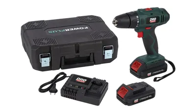 Schroefboormachine 18v + 2 Batterij + Lader