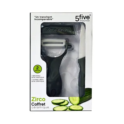 Set Knife + Peeler Ceramic Zirconium