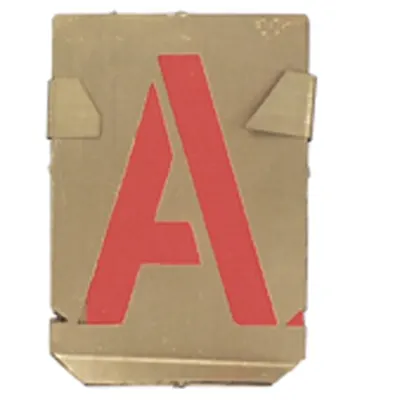 Set of 27 Zinc Letters 30 mm