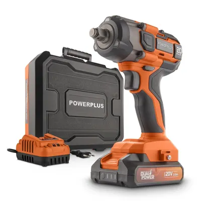 Clé À Choc Brushless 20v 220nm - Incl. Batterie 20v 2.0ah et Chargeur - 3 Acc.