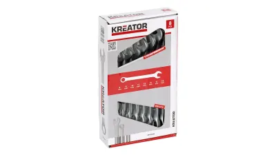 Kreator Krt500008 Jeu de Clés Mixtes 8-19 mm 8 Pièces