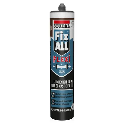 Soudal Fix All Mounting and Sealing Kit Flexi Brown 290 ml