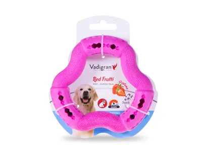 Speelgoed Hond Ring Red Frutti 12 cm 6