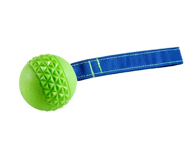Spg Hond Bal met Touw Groen 1
