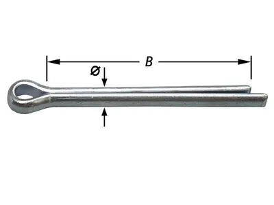 Cotter Pins, Zinc Plated 3.2 X 32 mm