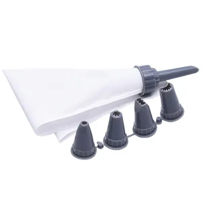 Piping Bag with 6 Nozzles