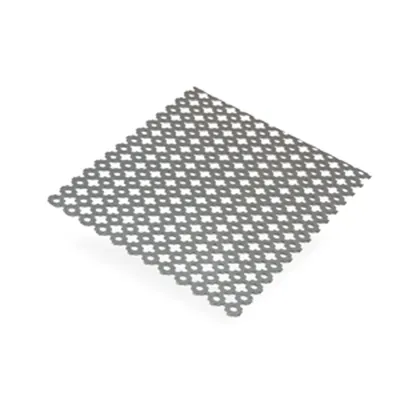 Steel Plate Perforated. Cloverleaf 1 mm 500x1000mm