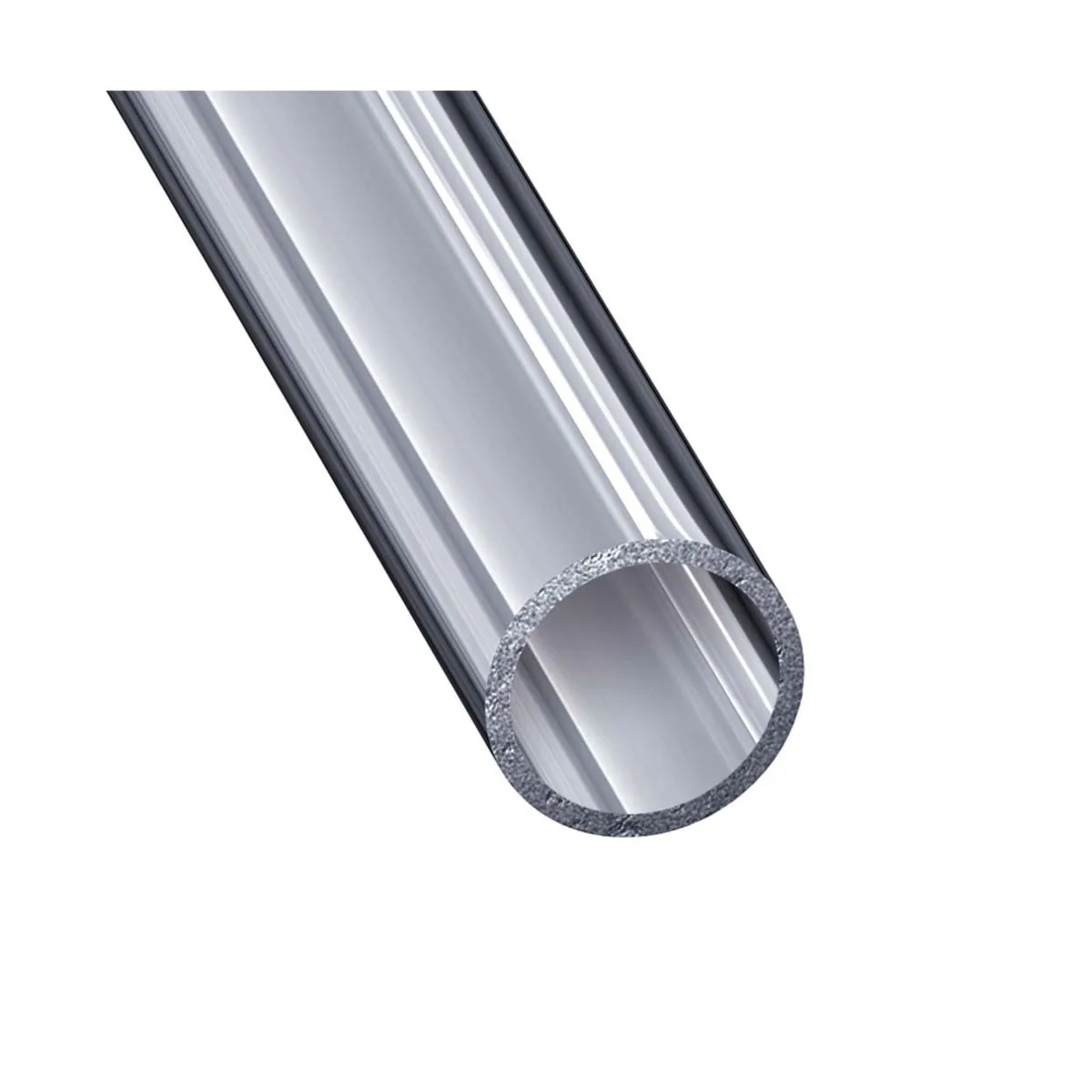 Profilé Acier Chromé Rond 16x1 1 m