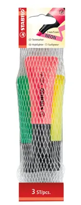 Stabilo Neon Highlighters Neon 3st 1