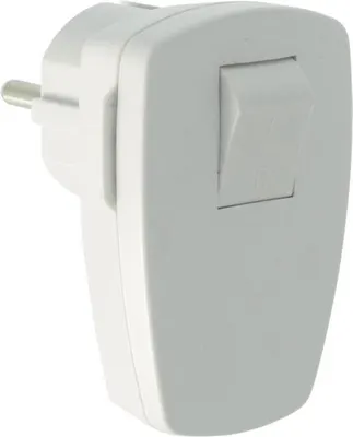 Stekker + Schakelaar 16a Wit 2