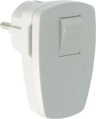Stekker + Schakelaar 16a Wit 3
