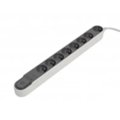 Power Strip 8x16a with Safety+cord 3m+sch. Gray