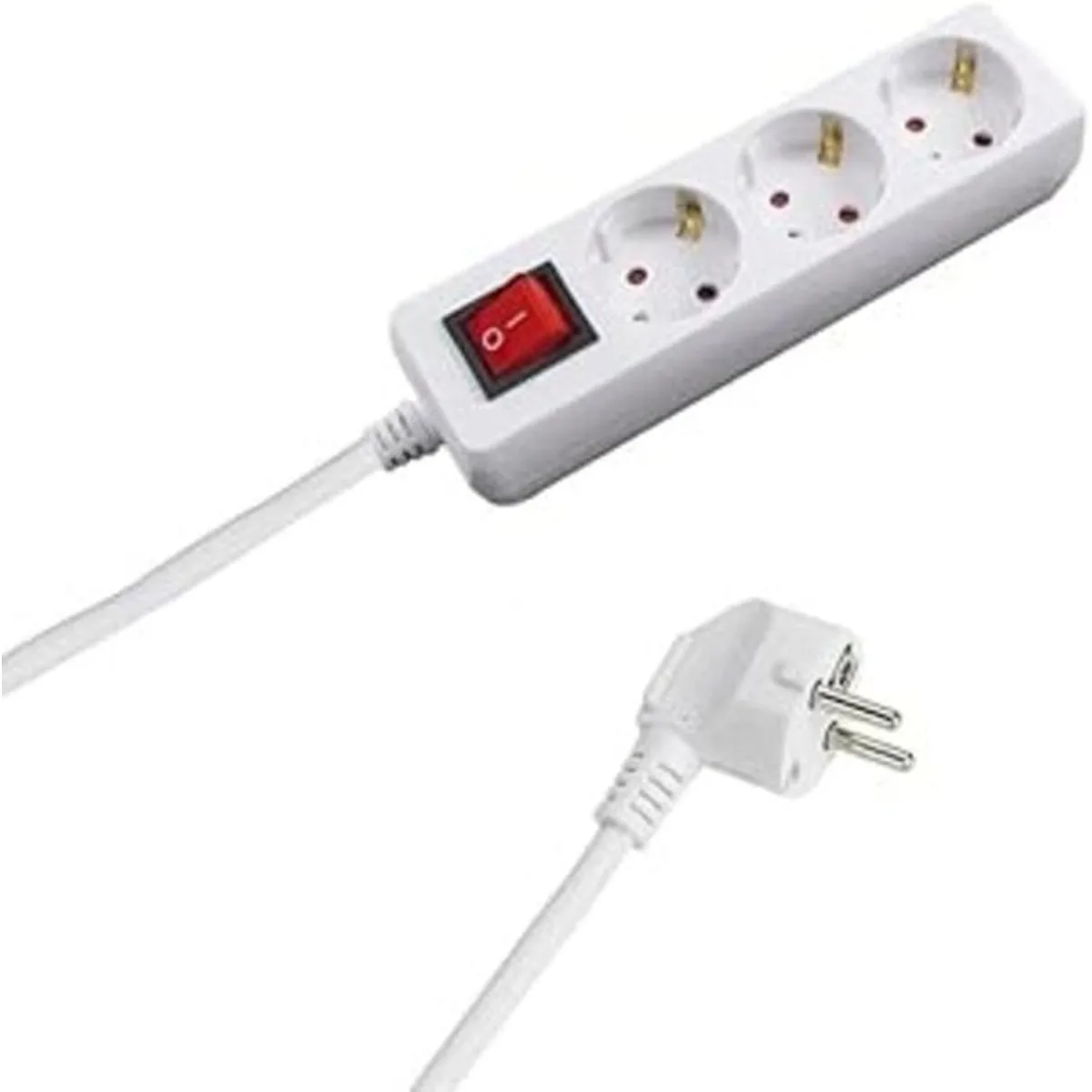 Stekkerblok + Kabel 5 m + Switch 3x16a/250v