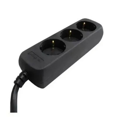 Plug Block + Cable 5 m + Switch 4x16a/250v Black
