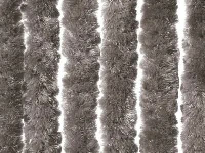 Rideau À Lanières Lavable Taupe 2