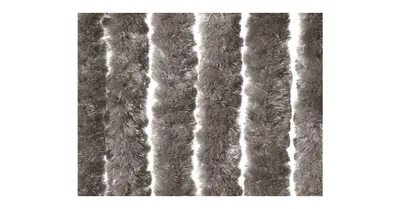 Rideau À Lanières Lavable Taupe 4
