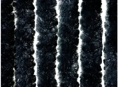 Stripgordijn Wasbaar Zwart 100x220cm 1