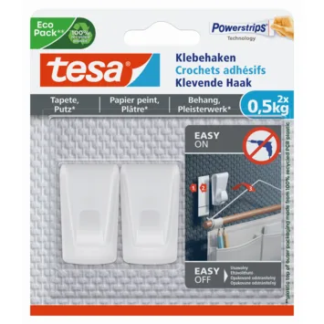 Tesa Klevende Haken 2st 0.5 kg