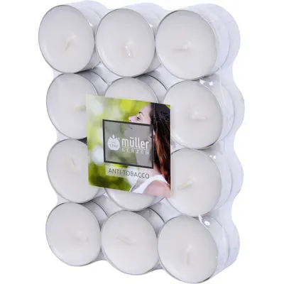 Tealights Scent/24 Anti Tobacco