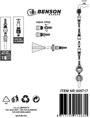 Tuinslang Koppeling Set 3