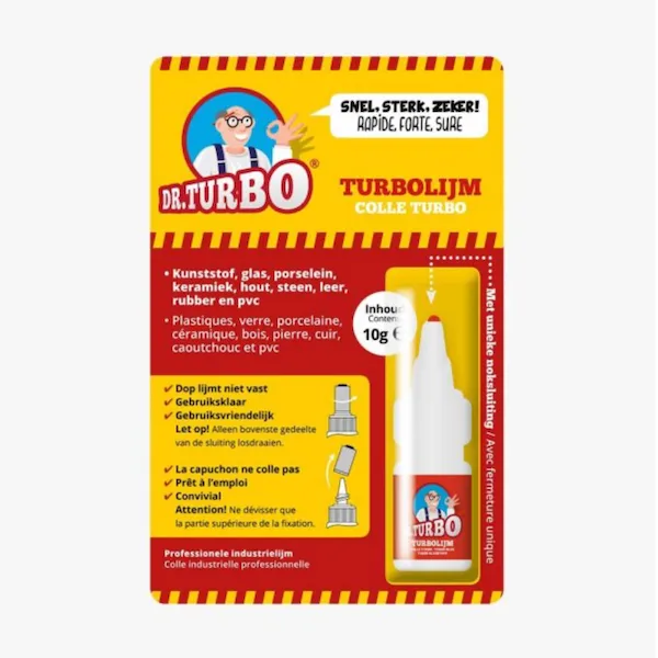 Turbolijm 10 g en Blister Dr. Turbo