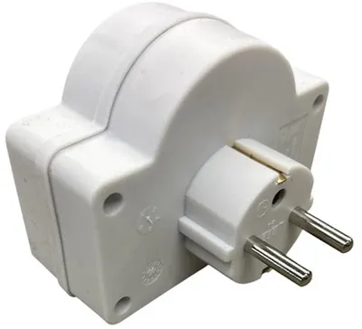 Two-Way Plug with Switch 2x16a White 5