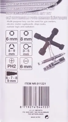 Universele Schakelkastsleutel 5