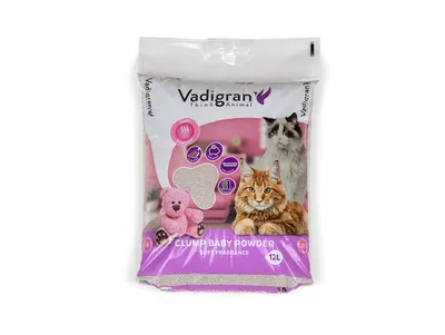 Vadigran Cat Litter Bentonite Baby Powder 12 kg 4