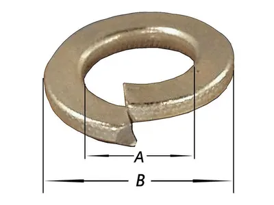 Spring Washers, Zinc Plated m 10