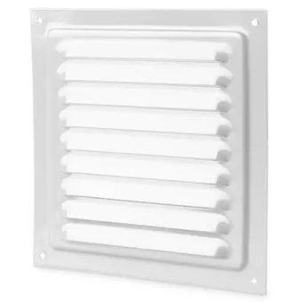 Vents Rooster Gecoated Staal 136x150mm Wit