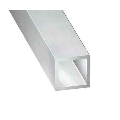 Square Tube Alu Brut 16x16x 1.5-1 m