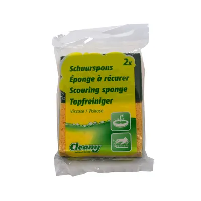 Set de Tampons À Récurer en Viscose a 2 Env. 7x11x2.5cm 2