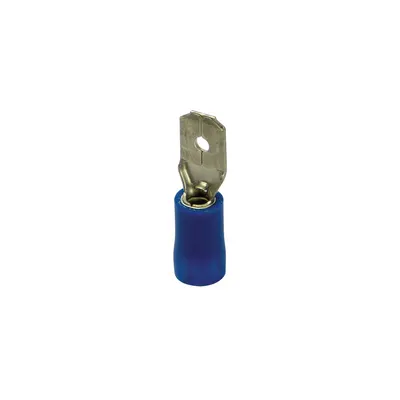 Vlakstekker Blauw 6.3x0.8mm 1