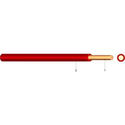 Vob 2.5 mm 100 m Red