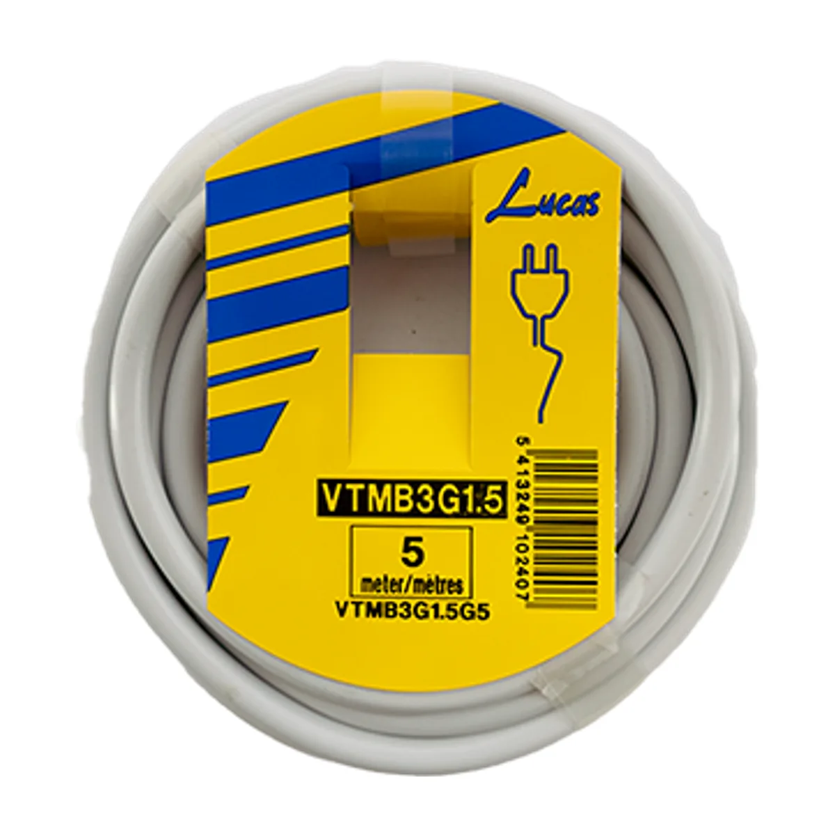 Vtmb 3g1,5mm² 5 m Wit