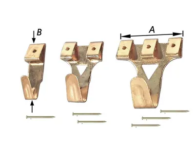 Wall Hooks with Nails 20 mm
