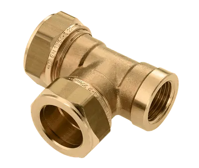 Water Compression T Piece 15x15x1/2f