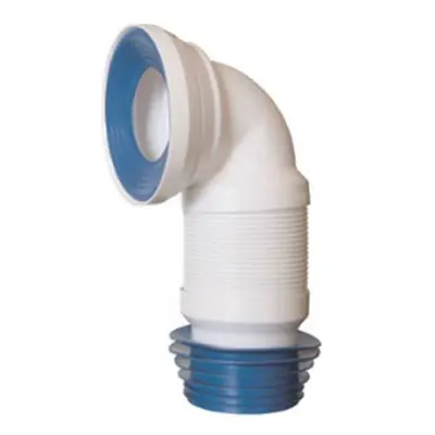 Toilet Connection Flexible Bend 90° 90-110