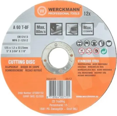 Werckmann Slijpschijven 12st 125 mm 2