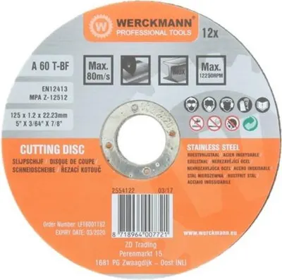 Werckmann Slijpschijven 12st 125 mm 5
