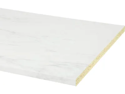 Worktop 302x60x2.8cm White Marble
